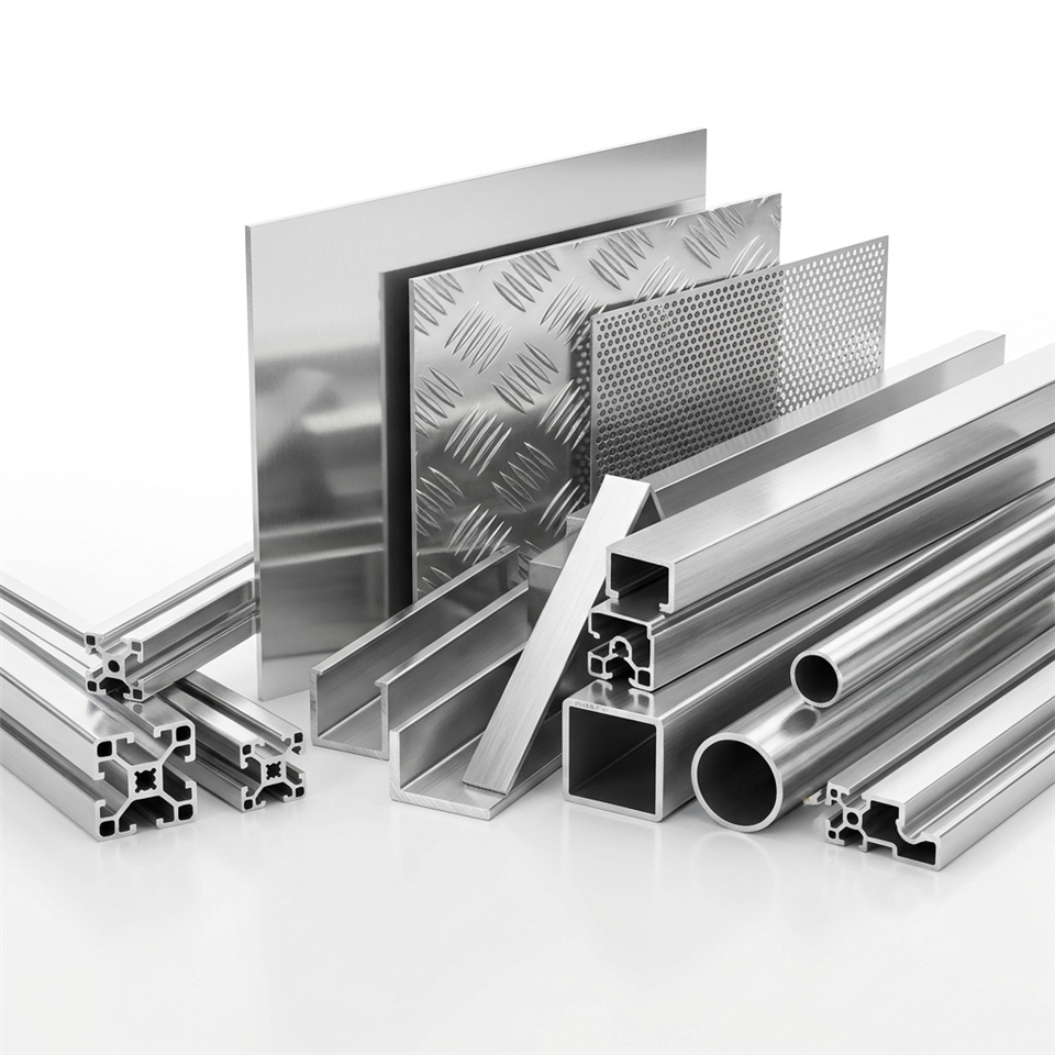 Profil d'extrusion structurelle en alliage d'aluminium 6061 hautes-performances